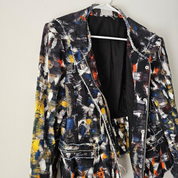 Women's XL 1. STATE Abstract Blazer - Picture 2 of 6